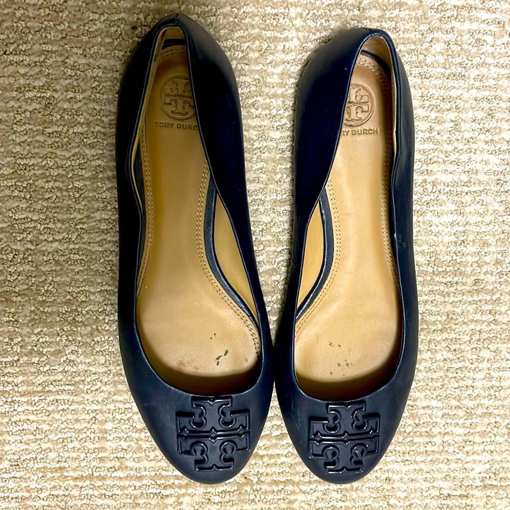 Navy Tory Burch flats size 9